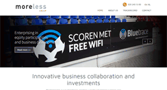 Desktop Screenshot of morelessgroup.com