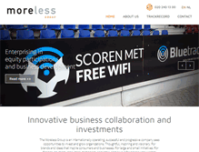 Tablet Screenshot of morelessgroup.com